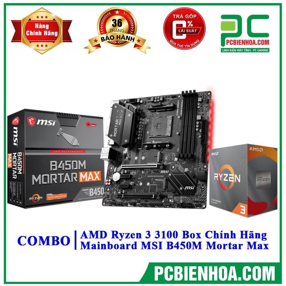 Bộ combo siêu phẩm mùa hè 2020 ( Ryzen 3 3100/B450) chính | BigBuy360 - bigbuy360.vn