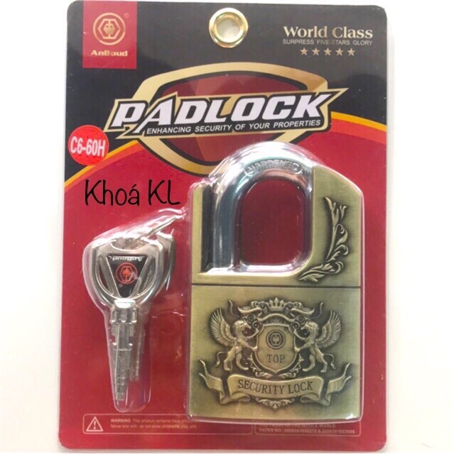 Ổ Khóa Chống Cắt padlock 6 cm !