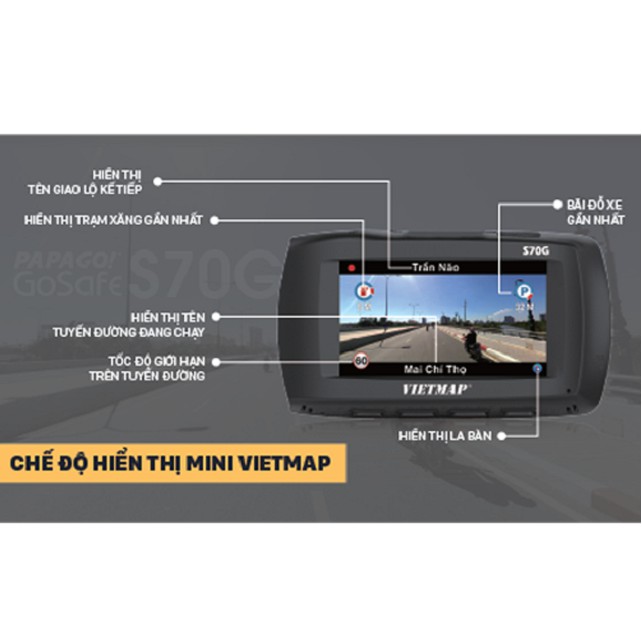 Bộ PAPAGO GOSAFE S70G (HÀNG CAO CẤP) | BigBuy360 - bigbuy360.vn