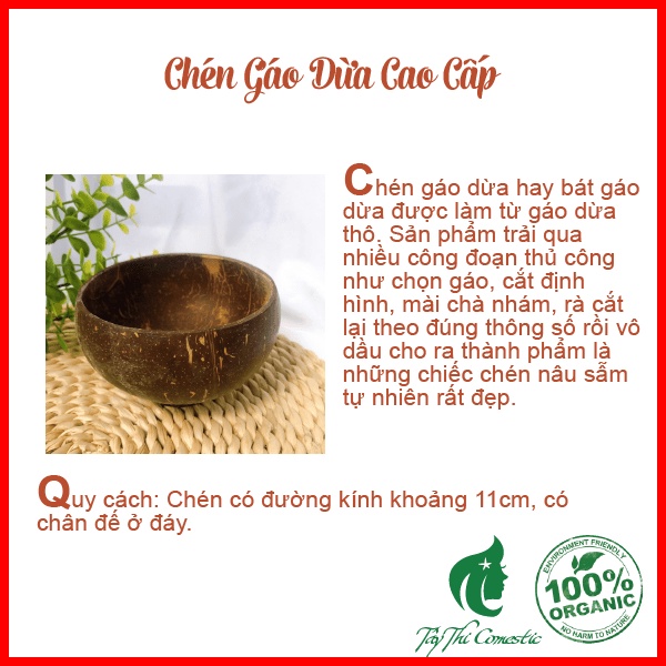 Chén Gáo Dừa Cao Cấp