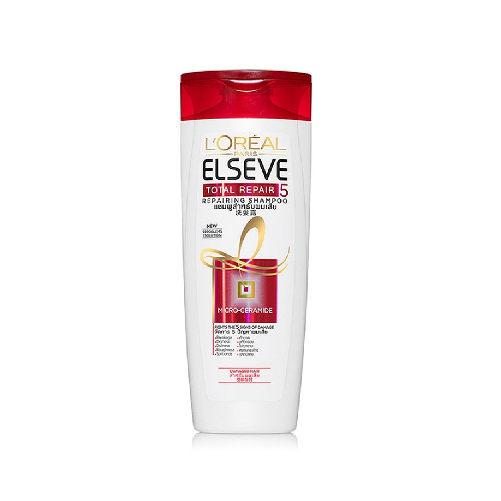 Dầu gội phục hồi tóc L'oreal Paris Elseve Total Repair 5 Repairing Shampoo 170ml/330ml/650ml | BigBuy360 - bigbuy360.vn