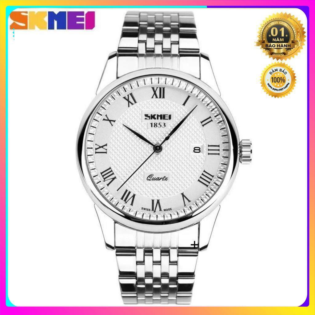 [HOT] Đồng Hồ Nam Cao Cấp Dây Thép Chính Hãng Skmei (Kèm Hộp Và Pin Dự Phòng)