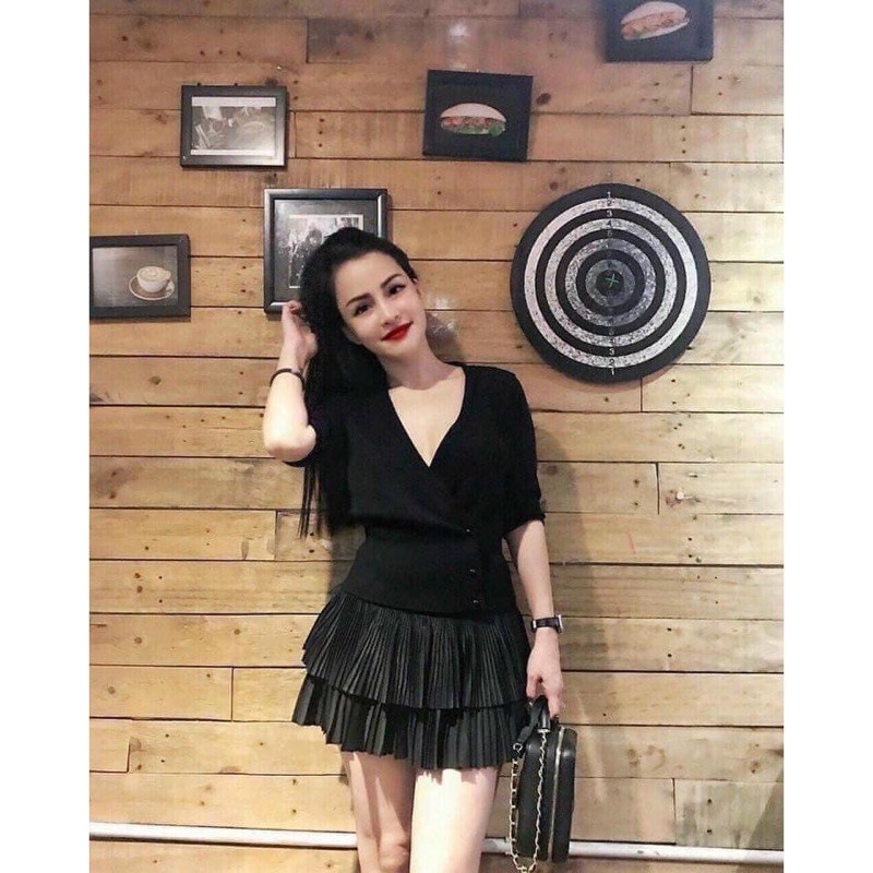 [Mã FASHIONGREEN44 giảm 10K đơn 50K] K] Chân váy xếp ly 2 tầng💥Chân váy ngắn 2 tầng có quần trong💥{free ship} | BigBuy360 - bigbuy360.vn