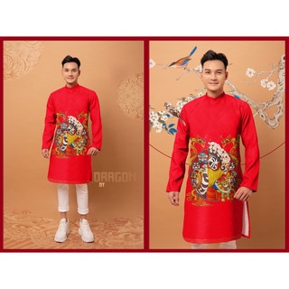 ÁO DÀI GẤM NAM KÈM ẢNH THẬT