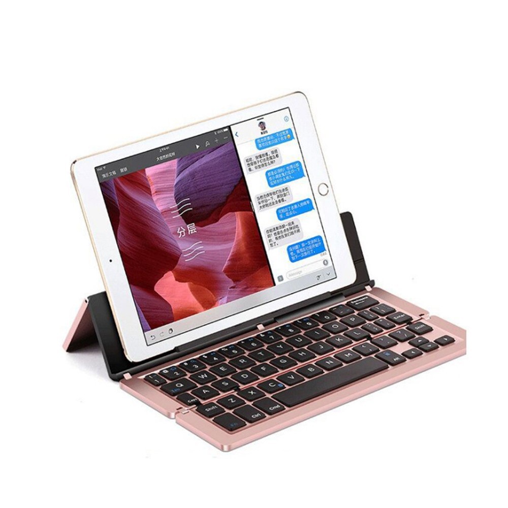 primitive Mini Foldable Wireless Bluetooth Keyboard 58 Keys Ultra-thin Phones Tablet Keyboards For IOS Android Windows