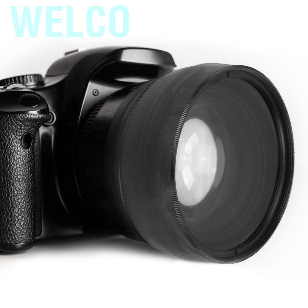 Ống Kính Góc Rộng Welco 58mm 0.45x Cho Máy Ảnh Canon Nikon