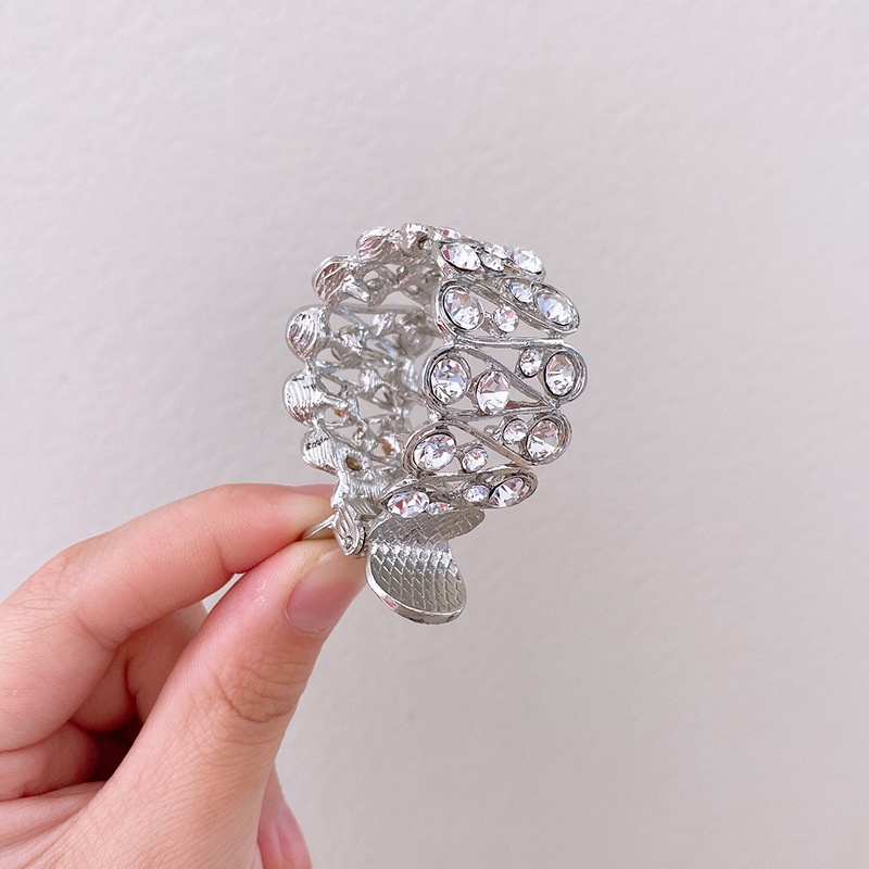 Kẹp Tóc Đuôi Ngựa Đính Đá Phong Cách Hàn Quốc