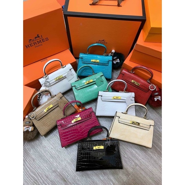 Túi size 19 và size 22 dáng lùn da rắn tag vàng ảnh thật shop