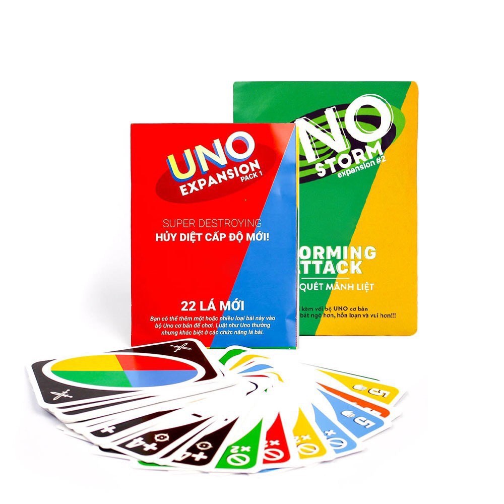 Combo Bài Uno đại chiến mở rộng - Uno Expansion & Uno storm