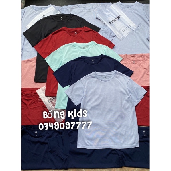 Áo Thun Bé Trai &amp; Bé Gái Thông Hơi Phối Lưới Mềm UNI