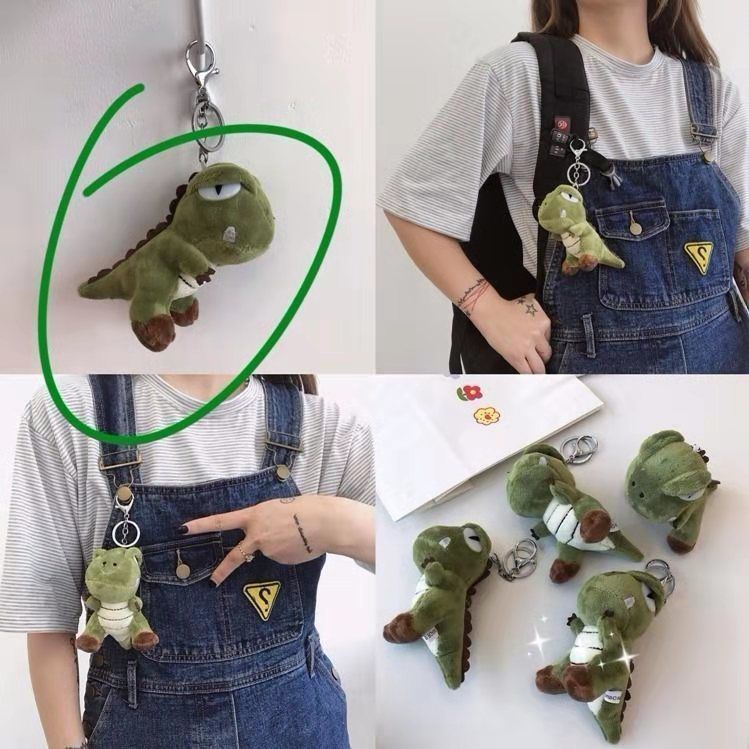 Móc khóa cá mập giận dữ dễ thương