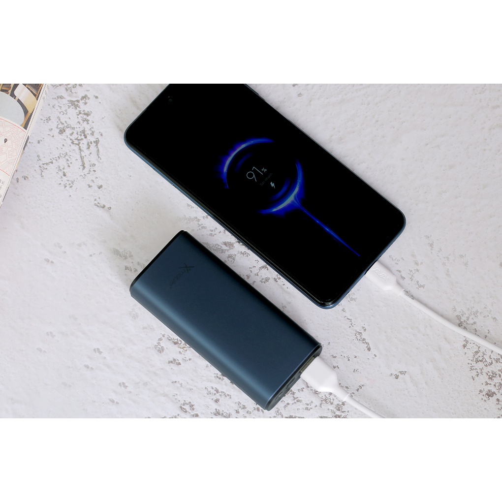 Sạc dự phòng Polymer 10.000 mAh Type C PD QC3.0 Xmobile PowerSlim PJ JP213