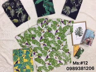 Áo hoa quả chất tơ đũi Thái (#09->#17)
