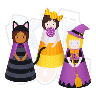 Mô hình giấy Lễ hội Búp bê Halloween