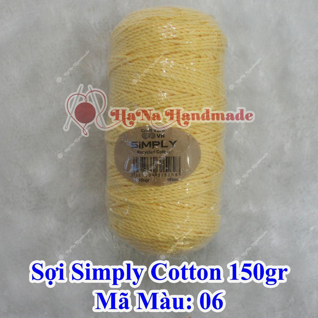 Sợi simply cotton 30k/cuộn/150gram