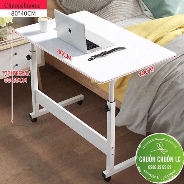 Bàn làm việc di động điều chỉnh độ cao 80*40cm