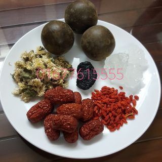 Trà La Hán Cúc hoa ( la hán + cúc hoa + táo đỏ + kỷ tử )