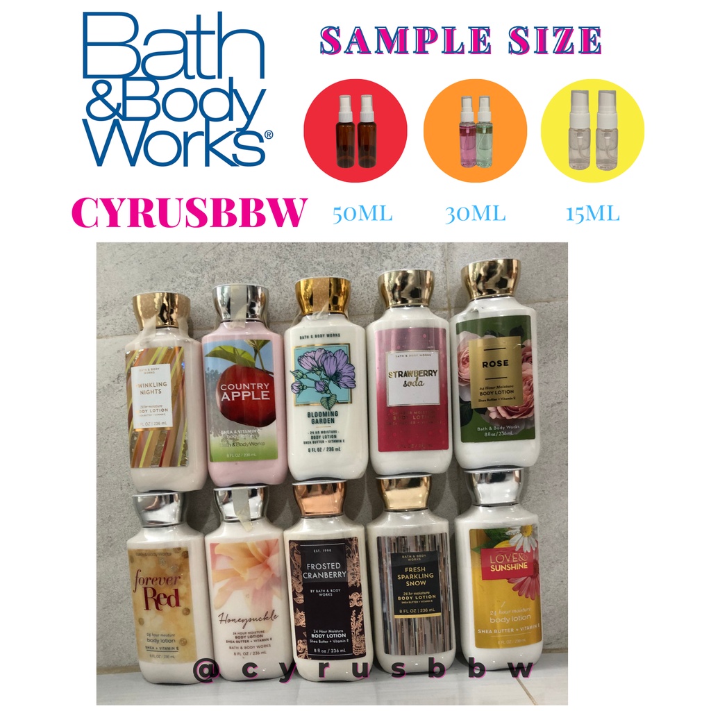 Thanh Lý Lotion Dưỡng Thể Bath &amp; Body Works Từ Mỹ