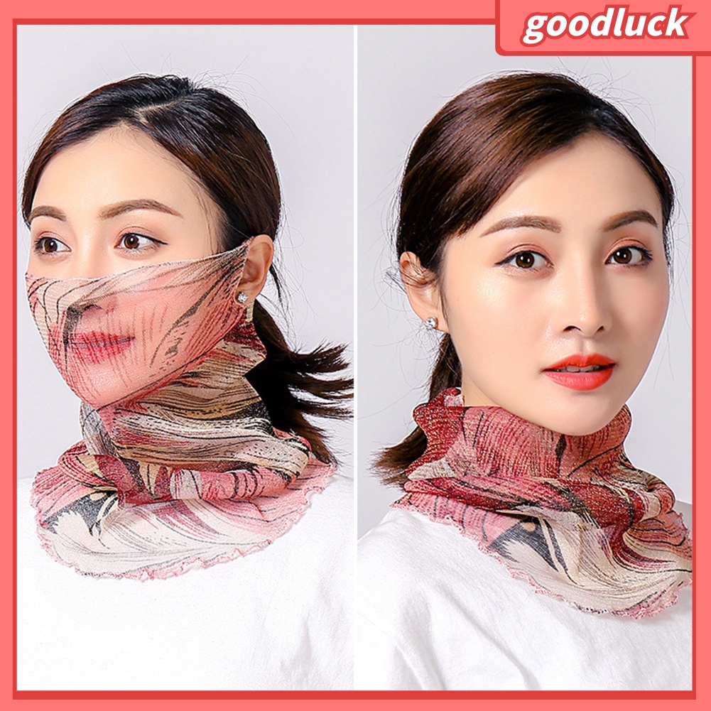 Khăn Choàng Đầu Họa Tiết Hoa Lá Thời Trang Cho Nữ