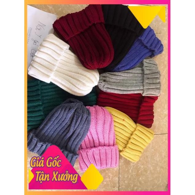 Mũ Len Gân Vintage Phong Cách Hàn Quốc