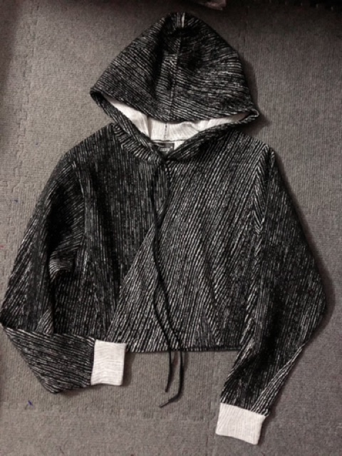 Áo croptop nỉ sọc Vân Jazzy (chất đẹp)