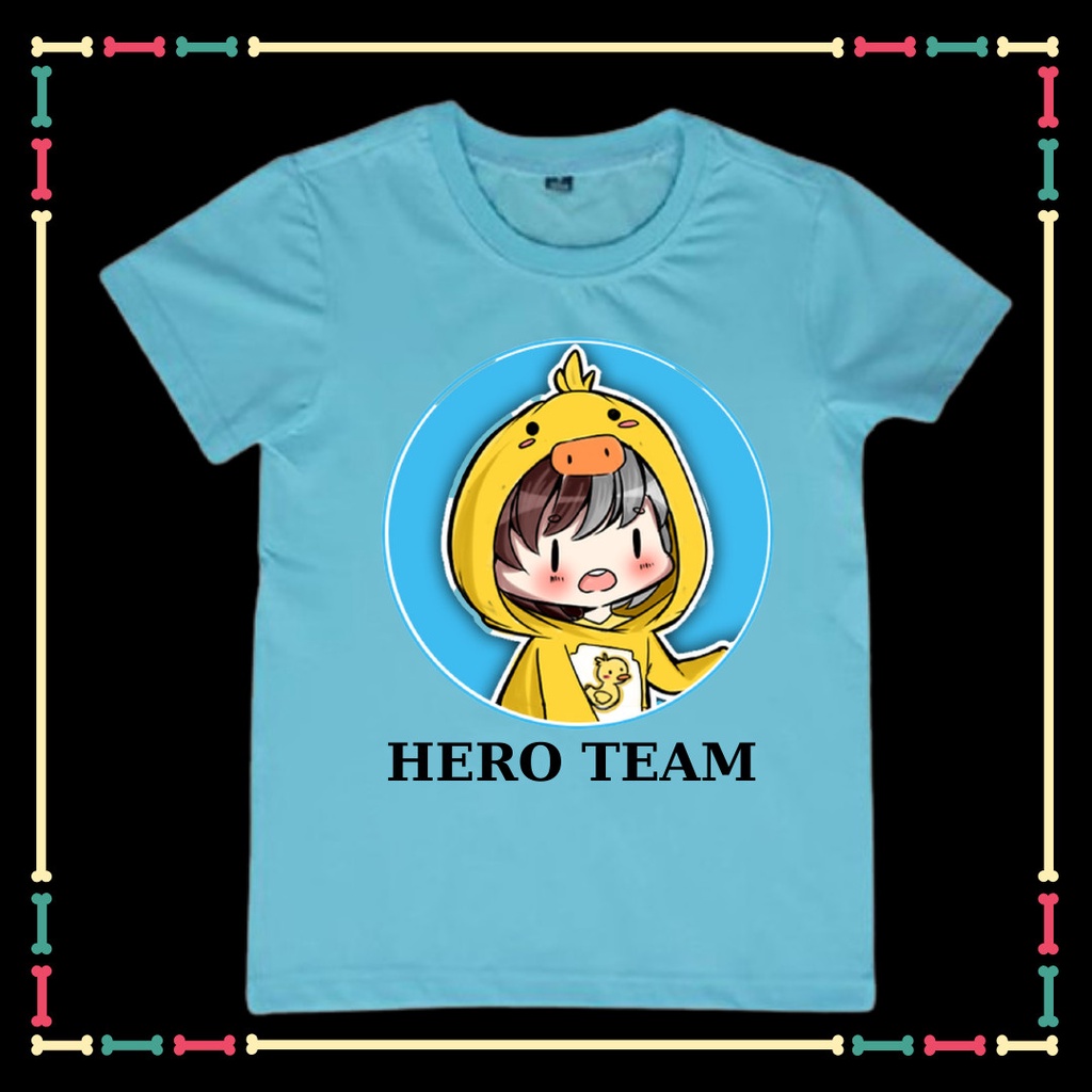 Áo Thun Hero team xinh xắn cho bé gái vải mịn xịn xò đang hot