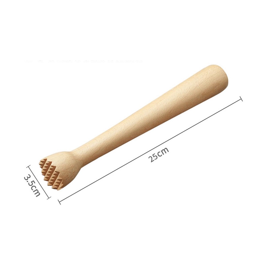 AUGUSTINA Dụng Cụ Nghiền Tỏi / Trái Cây Bằng Gỗ