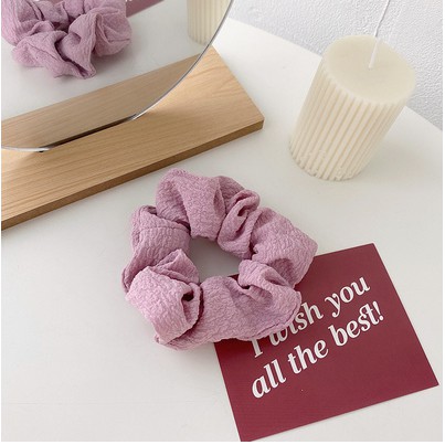 Dây buộc tóc, Cột tóc Scrunchies Đơn Giản