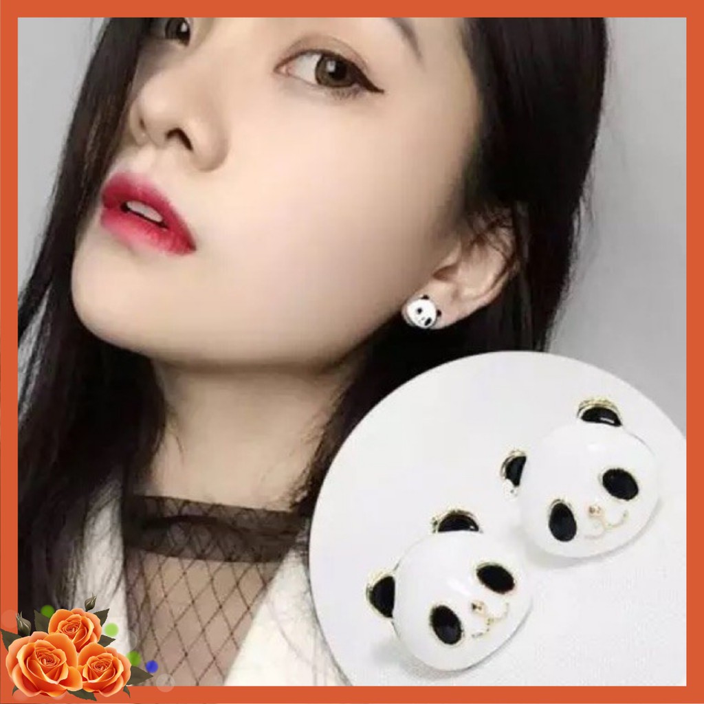 Bông tai gấu trúc dễ thương sản phẩm giống hình