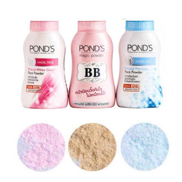 Phấn phủ nâng tông Pond's White Beauty/ BB Magic Powder/ Phủ mịn Pinkish/ Phấn lạnh kiềm dầu chai 40g/ 50g