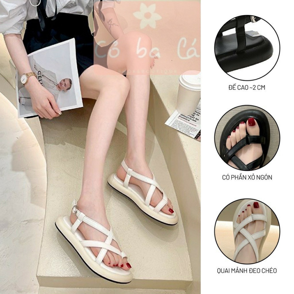 SANDAL NỮ COBALA SHOES - GIÀY THỜI TRANG PHONG CÁCH XUỒNG NỮ TÍNH DÂY MẢNH XỎ NGÓN ĐẾ CAO S22051900