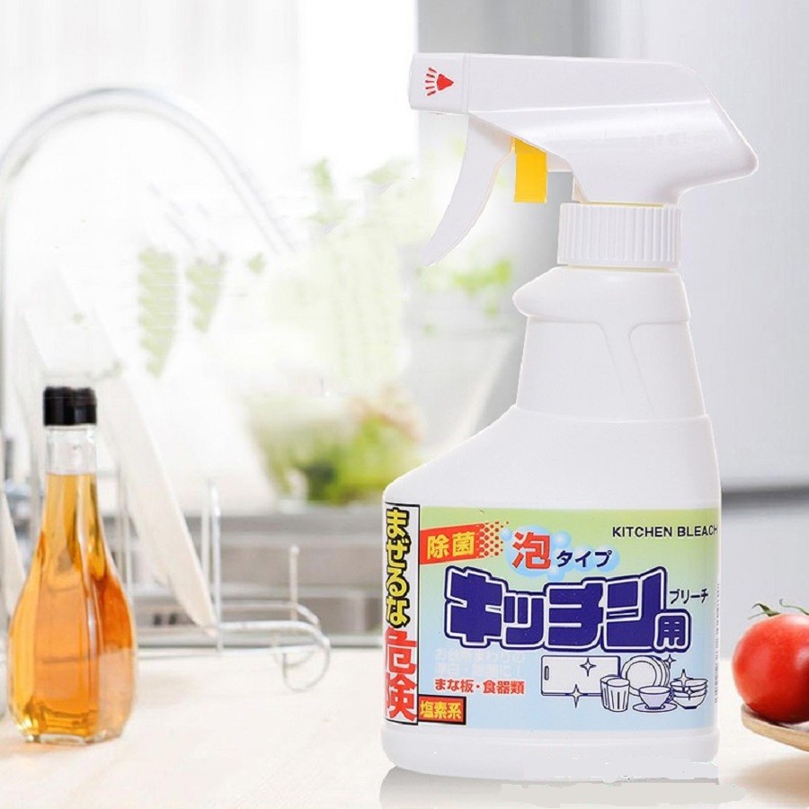 [Hỏa tốc HCM] Chai xịt tẩy rửa đồ dùng nhà bếp Rocket Loại bỏ các vết bẩn, vết ố, mùi trong bếp 300ml Nhật Bản