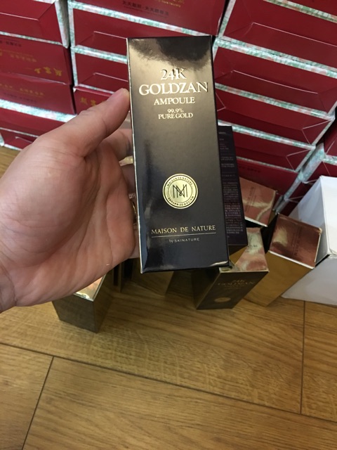 Tinh chất vàng 24k Goldzan Ampoule 99.9% (chống lão hoá,làm da mịn màng, hết nếp nhăn, giup da luôn căng bóng)