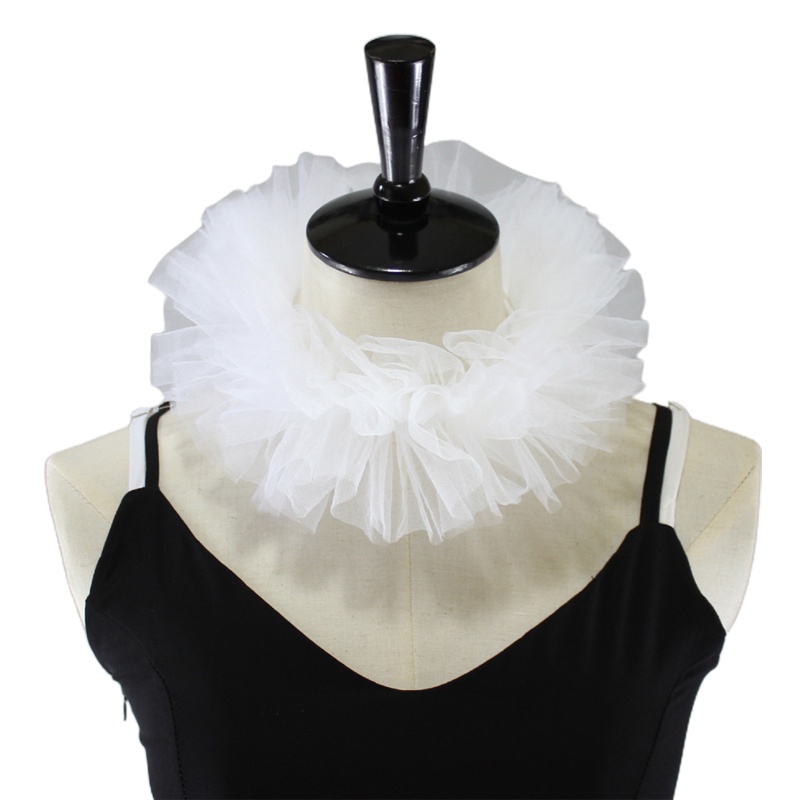 Vòng Cổ Choker Giả Lông Xù Nhiều Lớp Hóa Trang Chú Hề Cho Nữ
