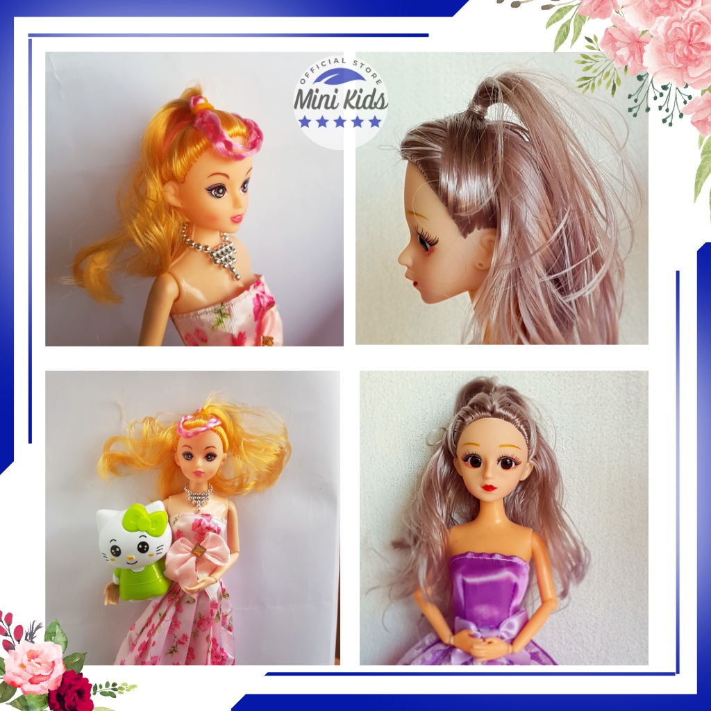 Đồ chơi búp bê công chúa, baby thời trang có khớp xoay kèm phụ kiện cho bé gái (váy màu ngẫu nhiên ) - Đồ chơi MiniKids