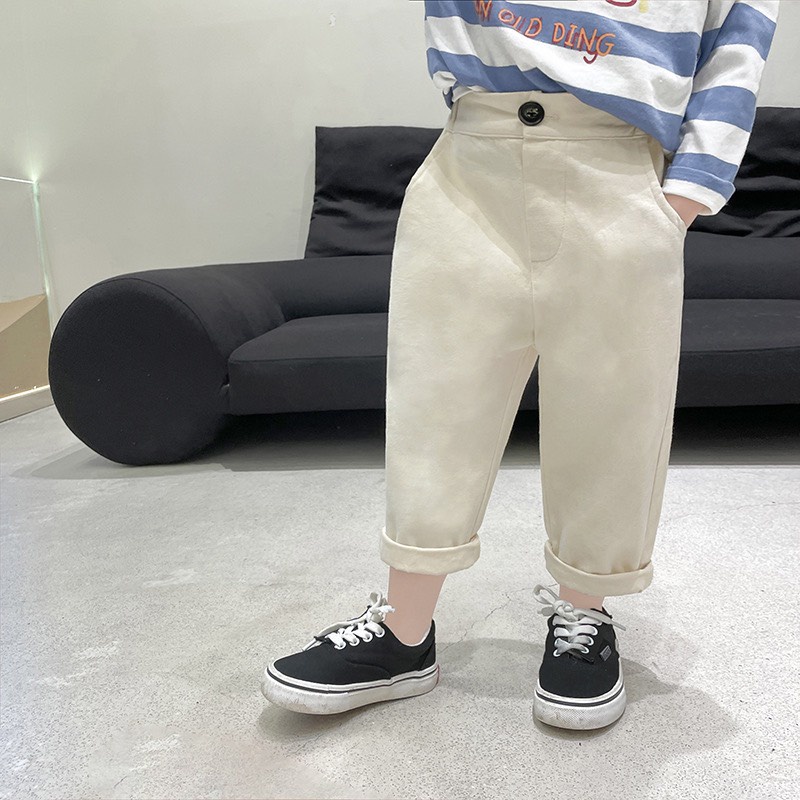 Quần kaki baggy phong cách Hàn Quốc cho bé Q595