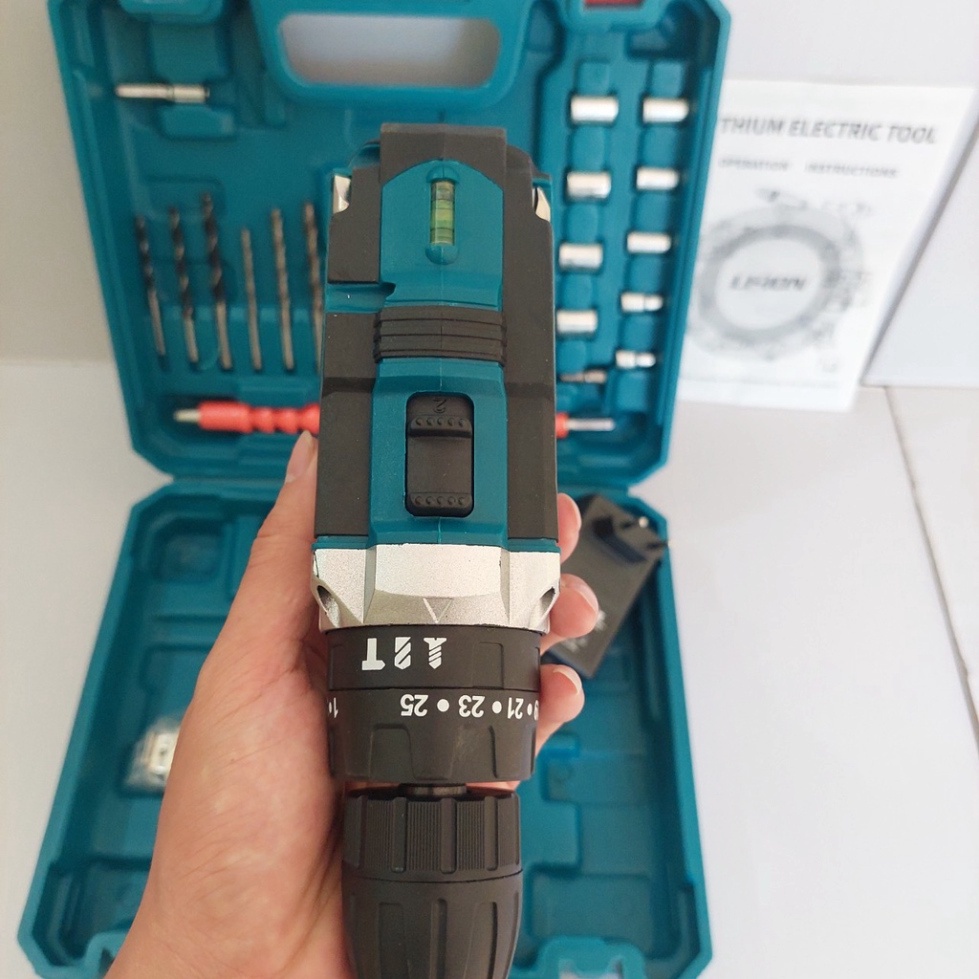 Máy khoan pin Makita 36v,72V 3 chức năng khoan tường,bắn vit,mở bulong- Tặng kèm phụ kiện 24 chi tiết
