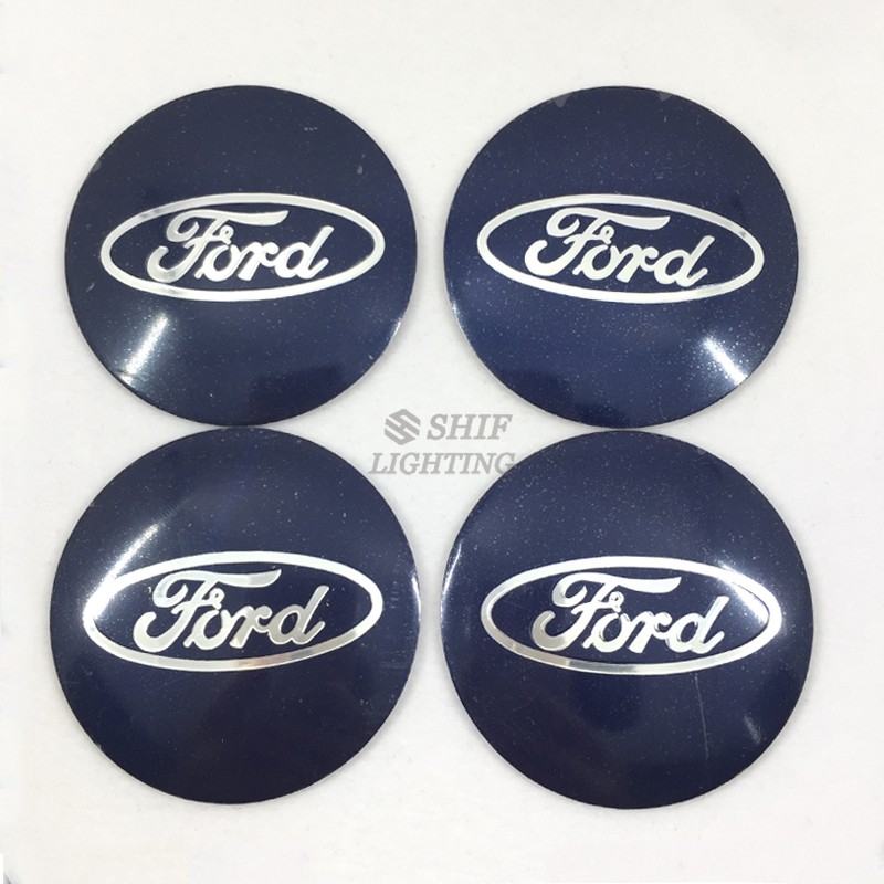 Bộ 4 miếng dán bánh xe dạng logo 56mm cho xe Ford