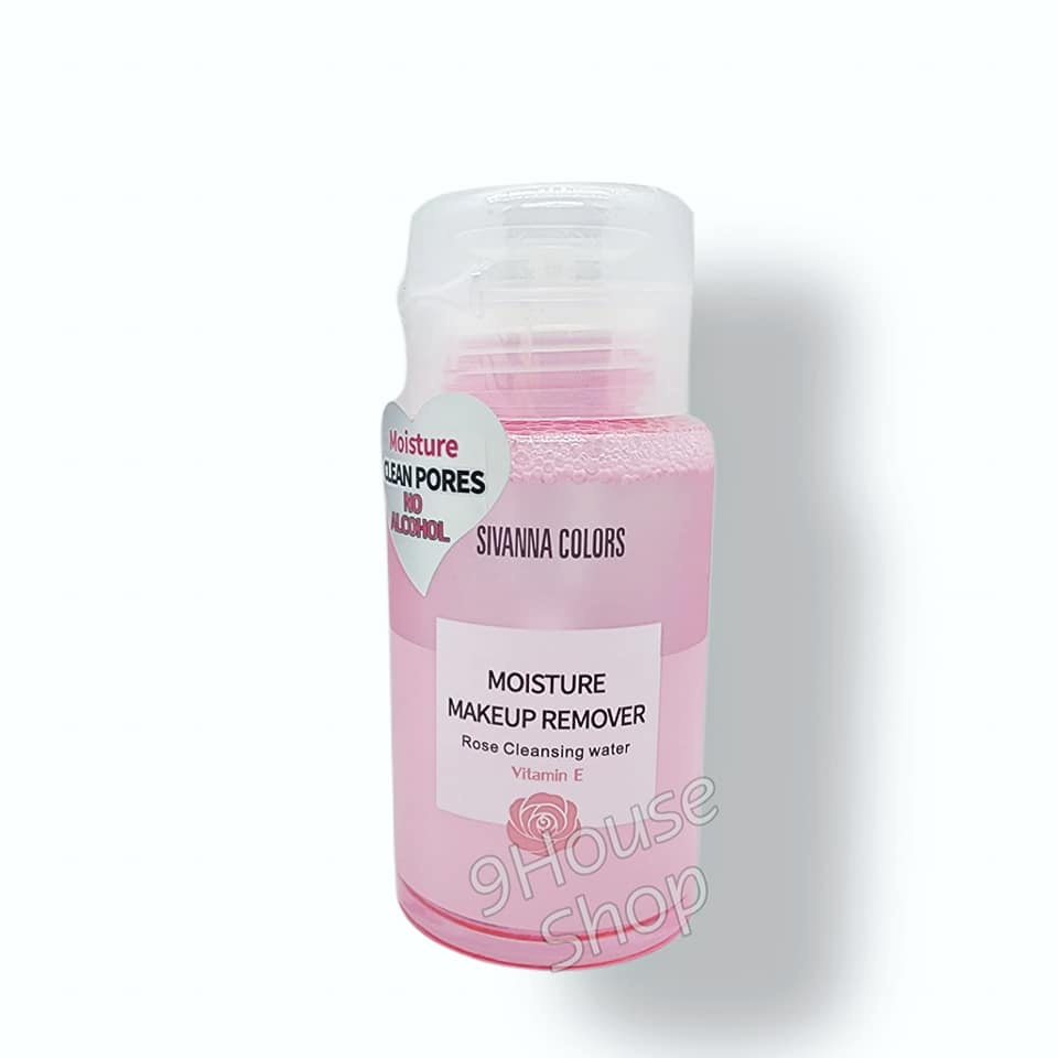 01 Nước Tẩy Trang Sivanna Colors Moisture Makeup Remover Rose HF103 Thái Lan 180ml