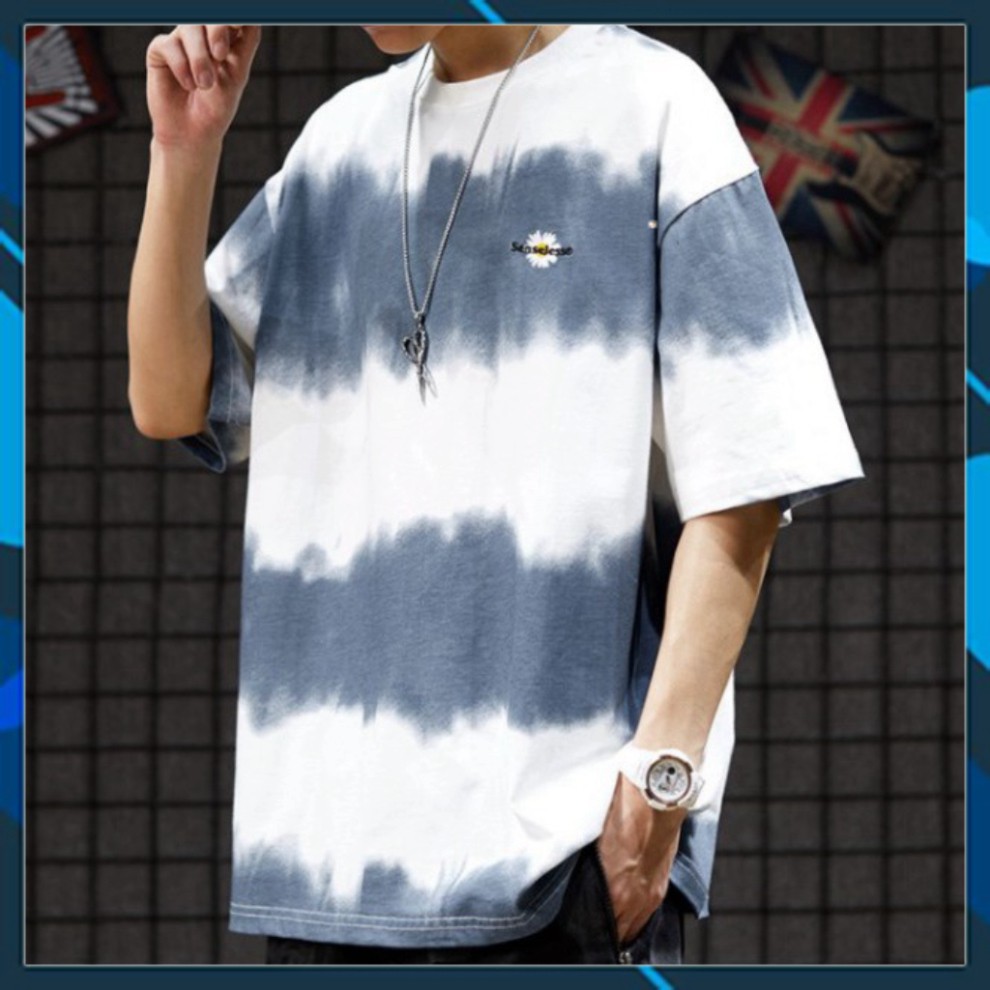 Áo Thun Tay Lỡ Form Rộng Phối Màu In Hoa Cúc Siêu Hot🍁 Unisex nam nữ đều mặc được | BigBuy360 - bigbuy360.vn