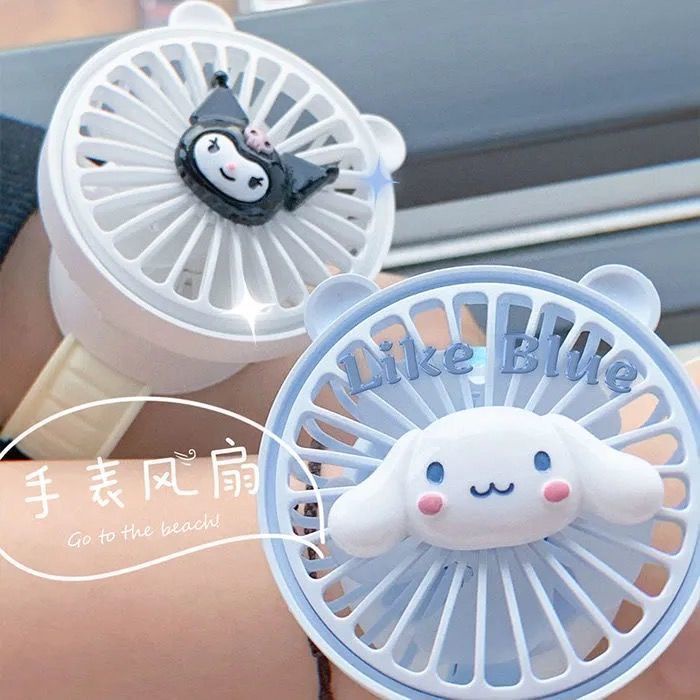 Quạt Mini Sạc usb Hình Đồng Hồ Đeo Tay Hoạt Động Dễ Thương