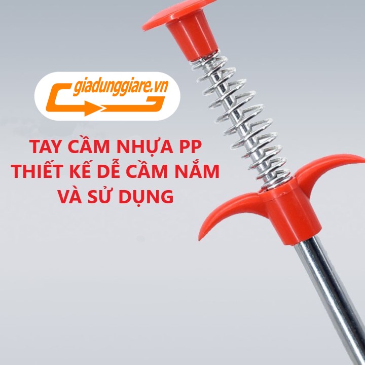 DỤNG CỤ GẮP RÁC  que móc rác cây thông tắc bồn chậu rủa nhà vệ sinh nhà tắm ống cống - giadunggiare.vn