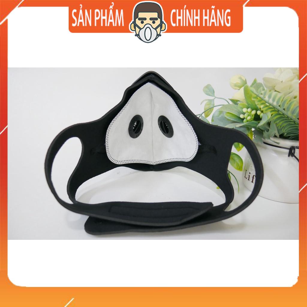 Khẩu trang cao cấp lọc bụi mịn pm2.5 dòng thể thao thoáng mát 2 van thở tái sử dụng