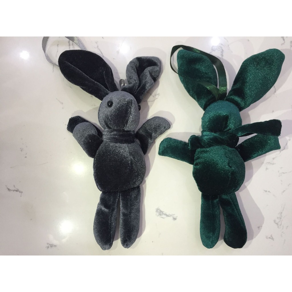 [ HCM ] thỏ nhung Hàn Quốc mới chúc thỏ hoa bó hoa trang trí hộp hoa nhỏ phụ kiện bó hoa phong cách Hàn Quốc mặt dây vải