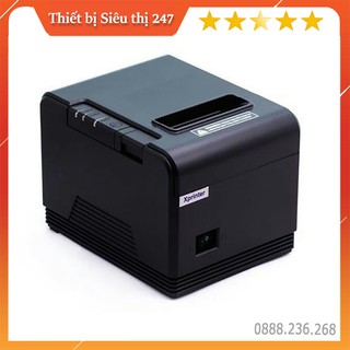 Máy in hóa đơn Xprinter XP-Q200, Máy in nhiệt K80 kết nối cổng USB tặng kèm 05 Cuộn giấy in