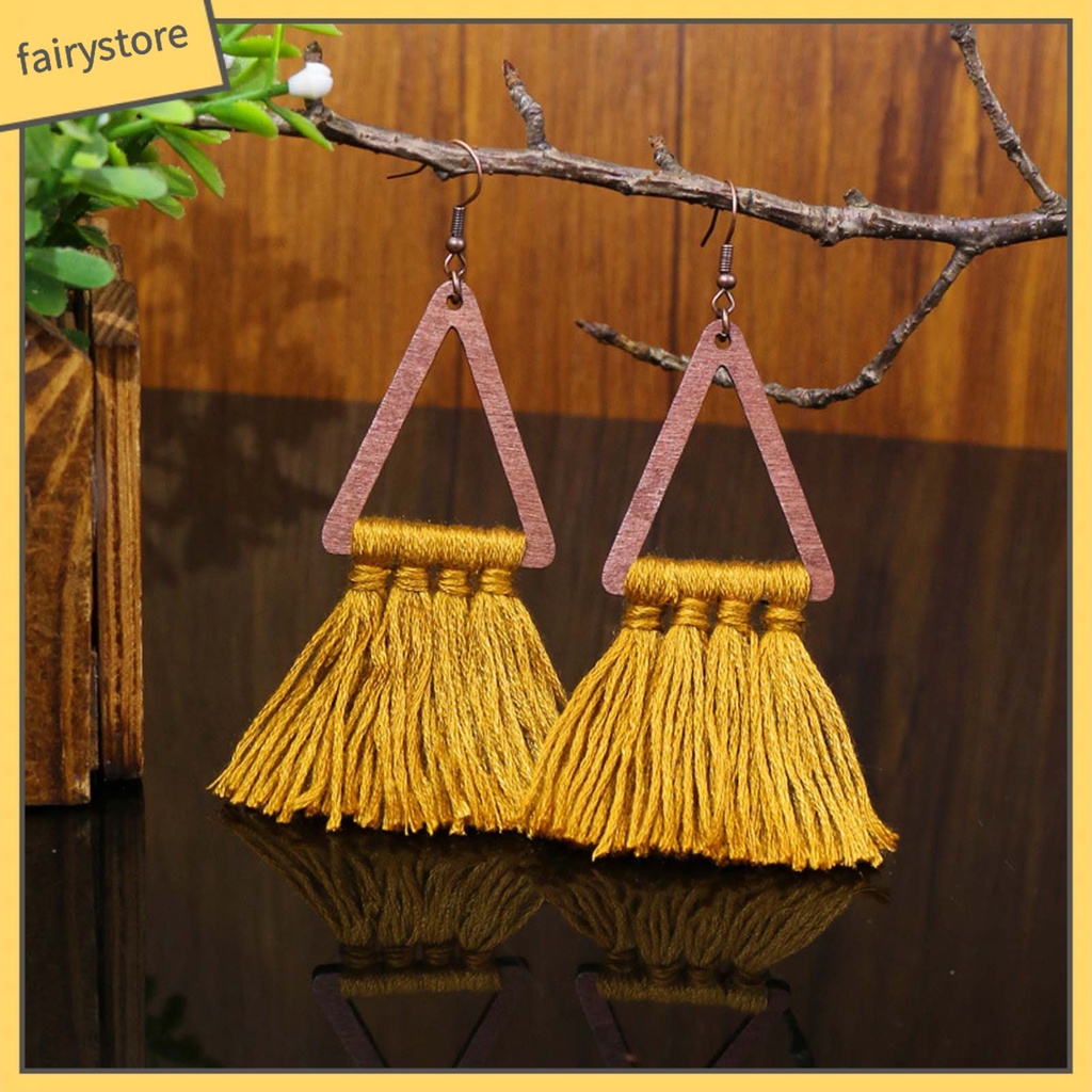 1 Đôi Khuyên Tai Phong Cách Bohemian Thời Trang Cho Nữ