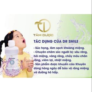 Tinh dầu sát khuẩn họng / miệng Dr Smile Tâm Dược Glophar phòng và trị bệnh răng miệng 200ml