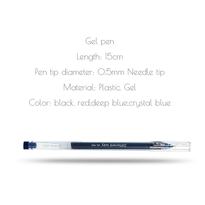 Bút gel ngòi 0.5mm viết mượt với 4 màu sắc tùy chọn chất lượng cao