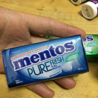 Kẹo Ngậm Mentos Không Đường Pure Fresh peppermint 35g