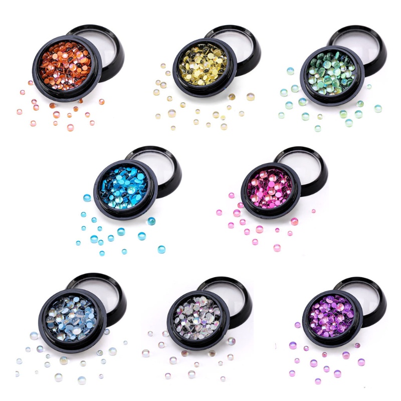 Set 120 Phụ Kiện Kính Trang Trí Móng Tay Nghệ Thuật DIY